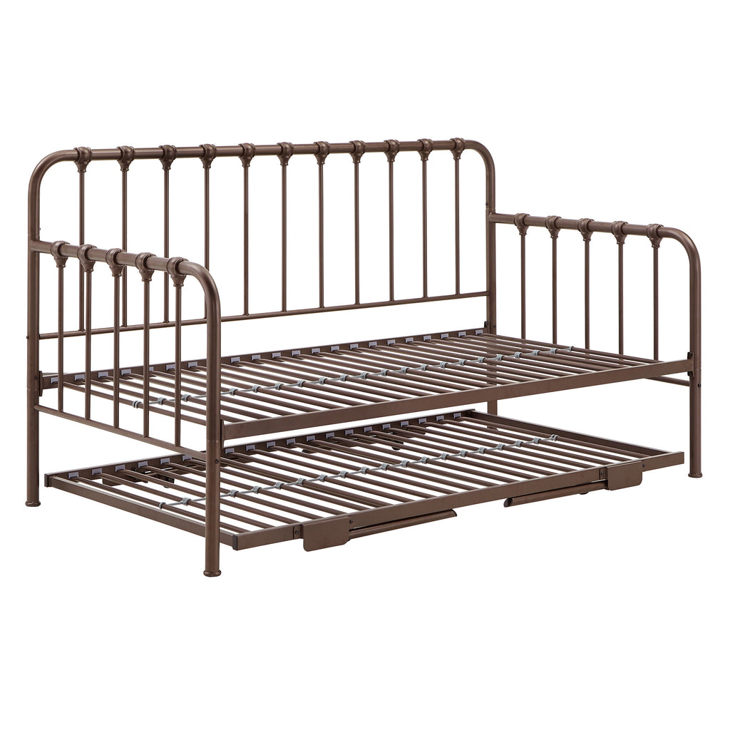 Eden Tali metal twin daybed with lift-up trundle view 1