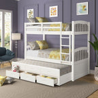 Eden Tali twin over twin bunk bed with trundle and drawers view 5