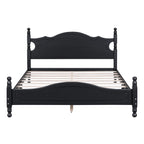 Eden Tali queen retro wood platform bed view 2