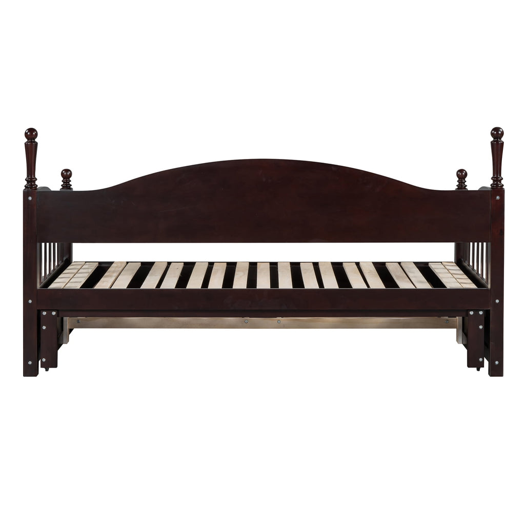 Eden Tali wood daybed with trundle and two drawers view 11