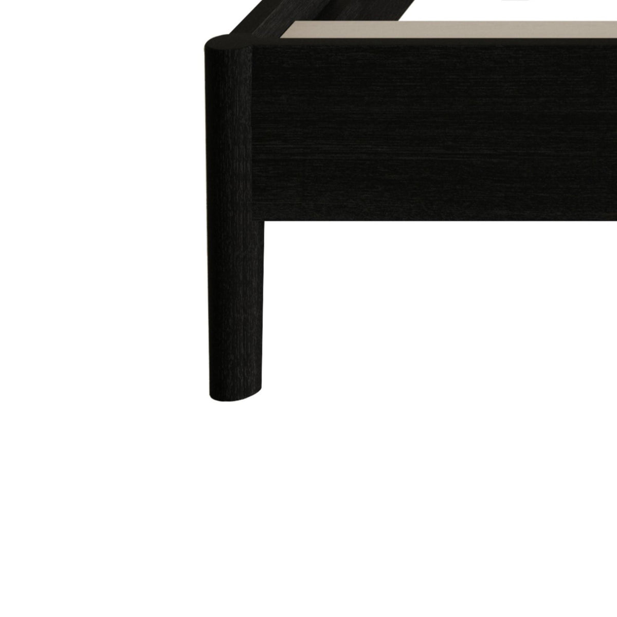 Eden Tali black wood platform bed with spindle headboard view 12