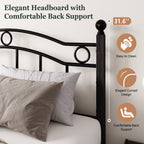 Eden Tali victorian arched metal platform bed view 2