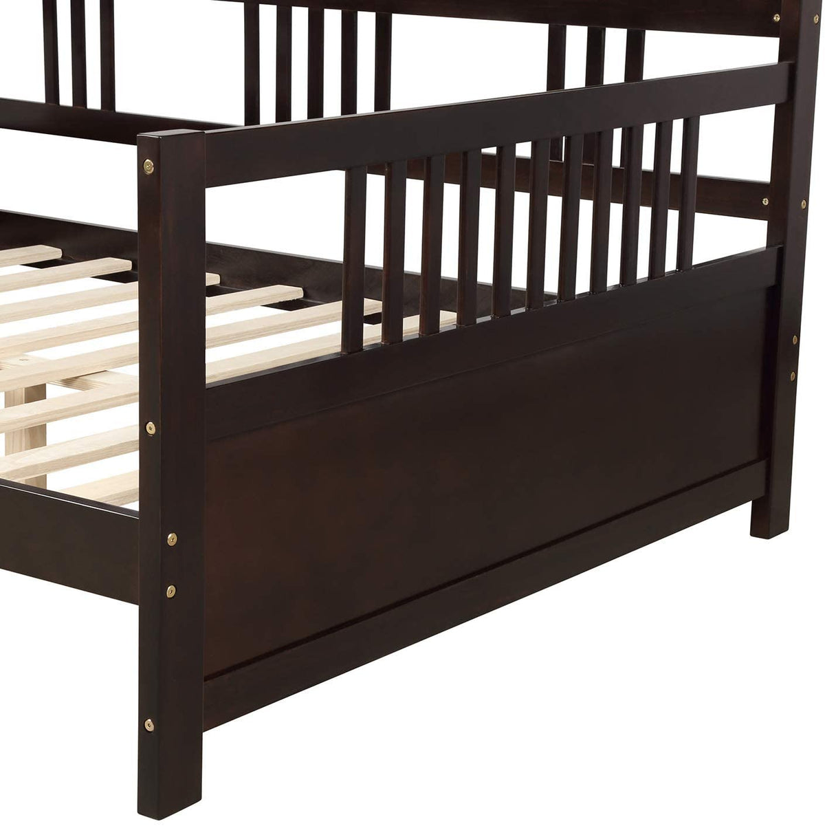 Eden Tali solid wood daybed with three-side rail view 4