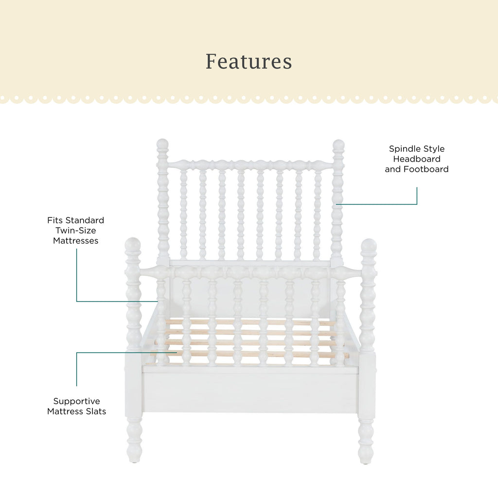 Eden Tali farmhouse spindle bed view 1