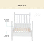 Eden Tali farmhouse spindle bed view 1