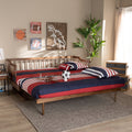 Eden Tali walnut expandable spindle daybed in a bedroom setting
