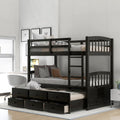 Eden Tali™ Twin over Twin Bunk Bed with Trundle and Three Drawers