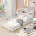 Eden Tali kids bed with storage headboard and LED light in a bedroom setting