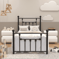 Eden Tali victorian black iron bed frame in a bedroom setting