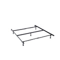 Eden Tali black metal full and queen bed frame overall view