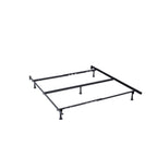 Eden Tali black metal full and queen bed frame overall view