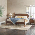 Eden Tali king solid wood spindle platform bed in a bedroom setting