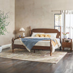 Eden Tali king solid wood spindle platform bed in a bedroom setting