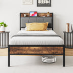 Eden Tali™ Retro Spindle Platform Bed Frame with Gourd Headboard
