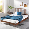 Eden Tali mid century wood platform bed in a bedroom setting