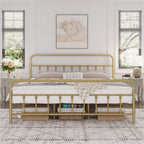 Eden Tali metal spindle bed with vintage ball accents view 4