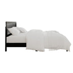 Eden Tali black wood platform bed with spindle headboard view 5