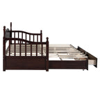 Eden Tali wood daybed with trundle and two drawers view 10