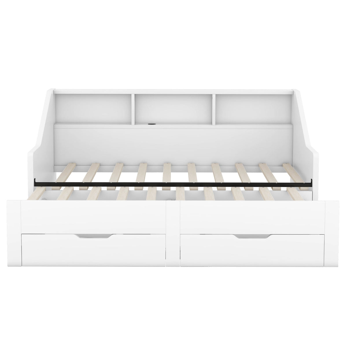 Eden Tali extendable daybed with bookcase headboard view 9