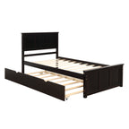 Eden Tali twin wood bed with headboard and trundle view 7