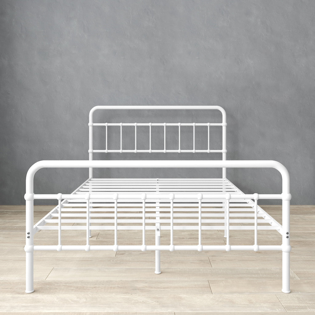 Eden Tali curved spindle steel platform bed view 8