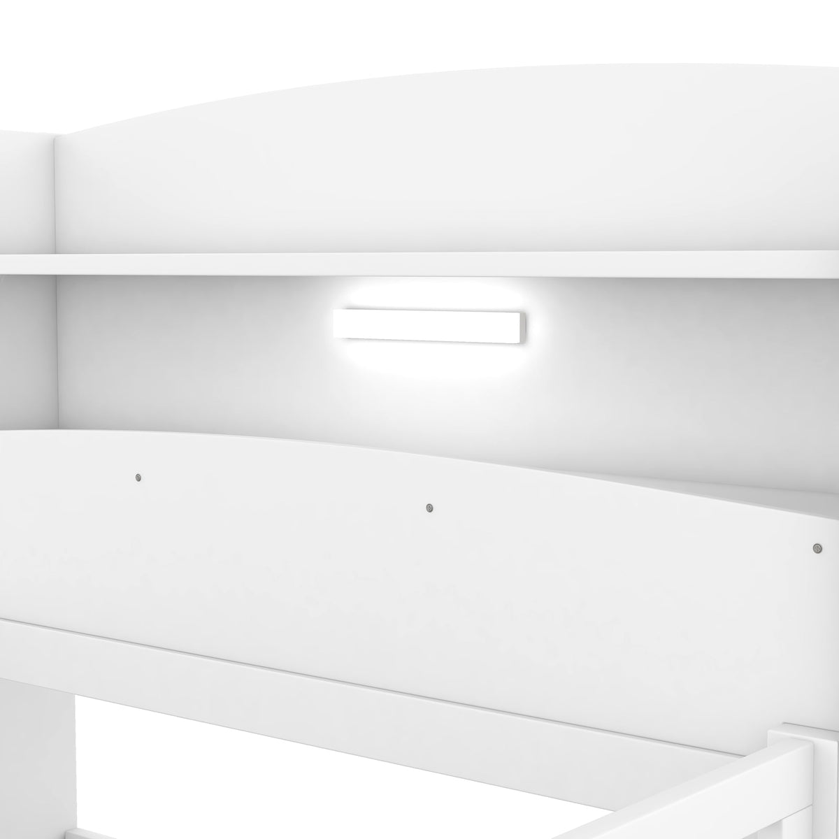 Eden Tali kids bed with storage headboard and LED light view 4
