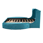 Eden Tali queen velvet storage platform bed view 8
