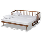 Eden Tali walnut expandable spindle daybed view 11