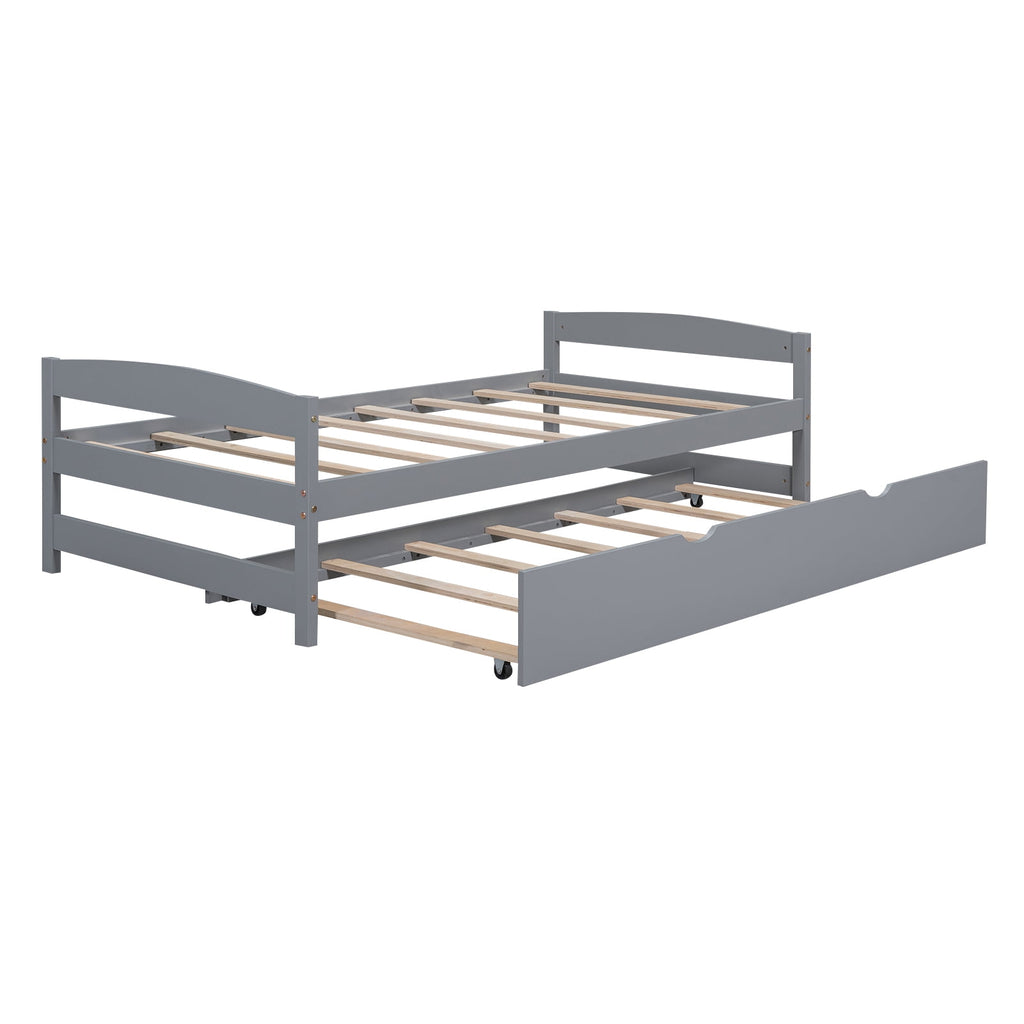 Eden Tali twin trundle bed with LED lights and USB ports view 7