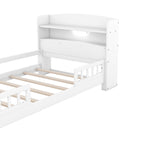 Eden Tali kids bed with storage headboard and LED light view 6