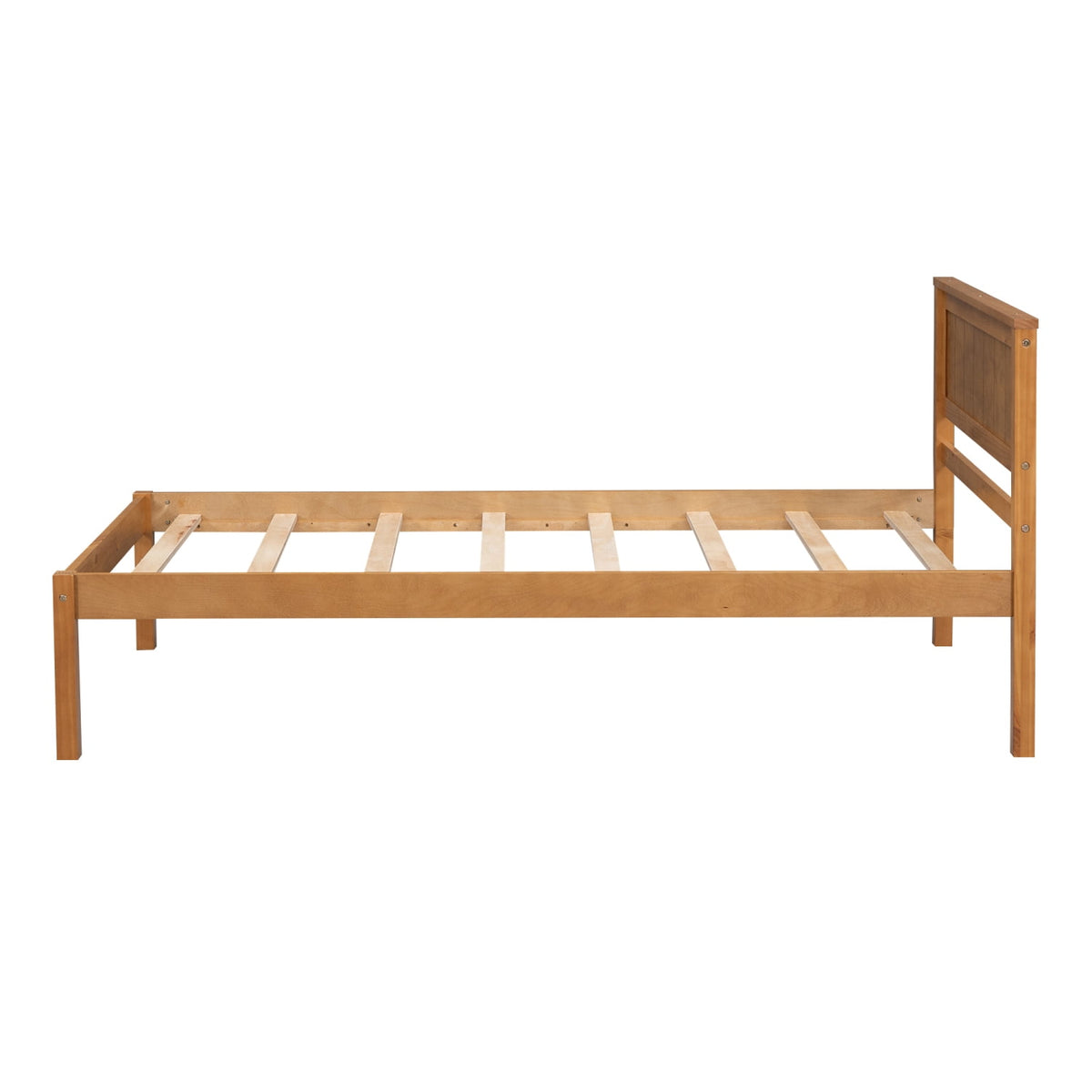 Eden Tali wood platform bed with headboard view 9
