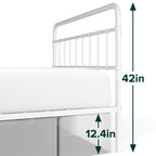 Eden Tali curved spindle steel platform bed view 10