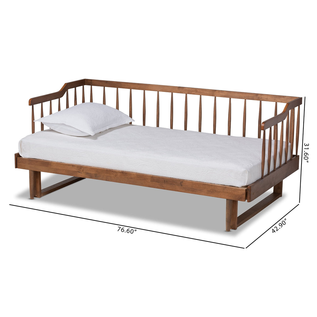 Eden Tali walnut expandable spindle daybed view 10