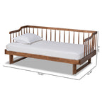 Eden Tali walnut expandable spindle daybed view 10