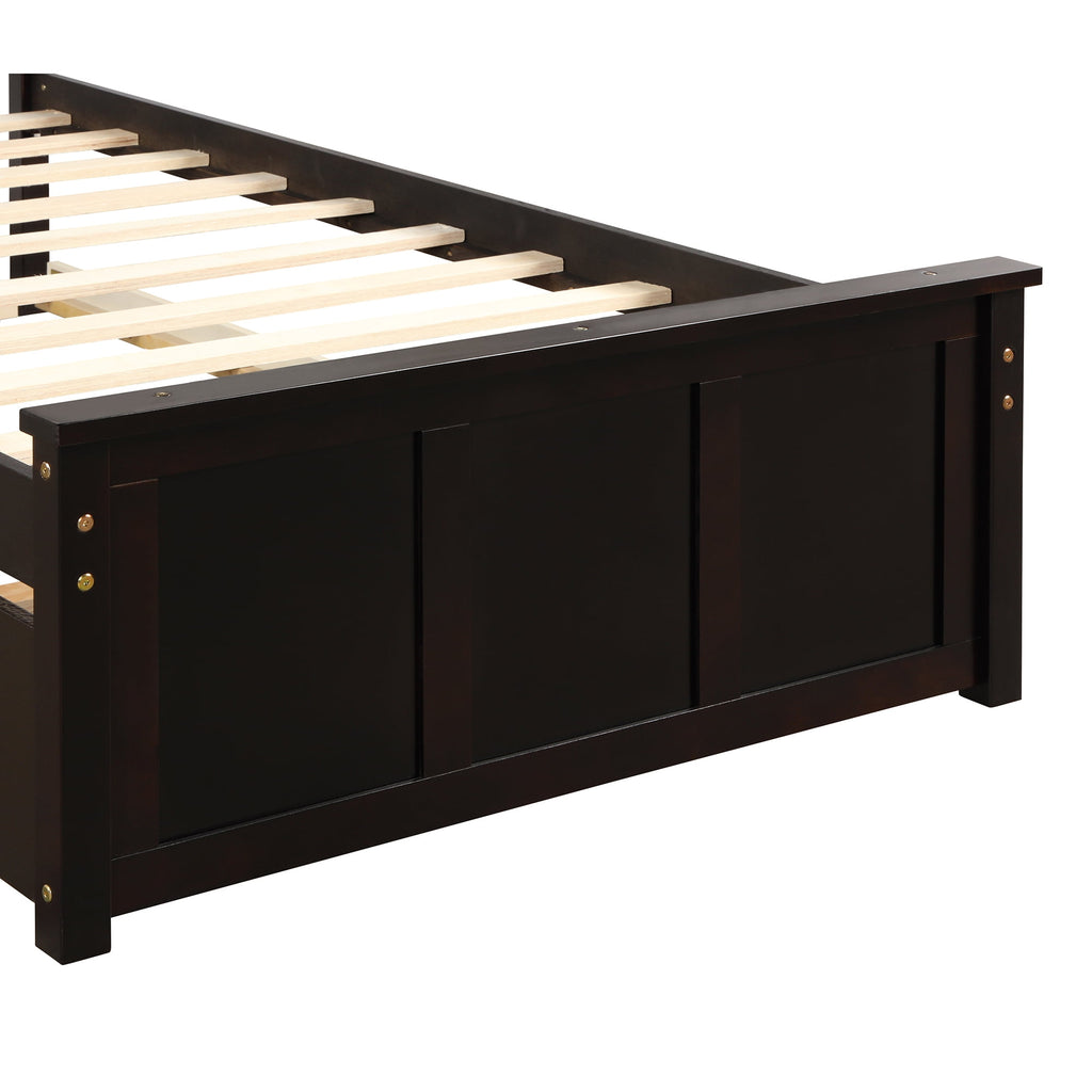 Eden Tali twin wood bed with headboard and trundle view 4