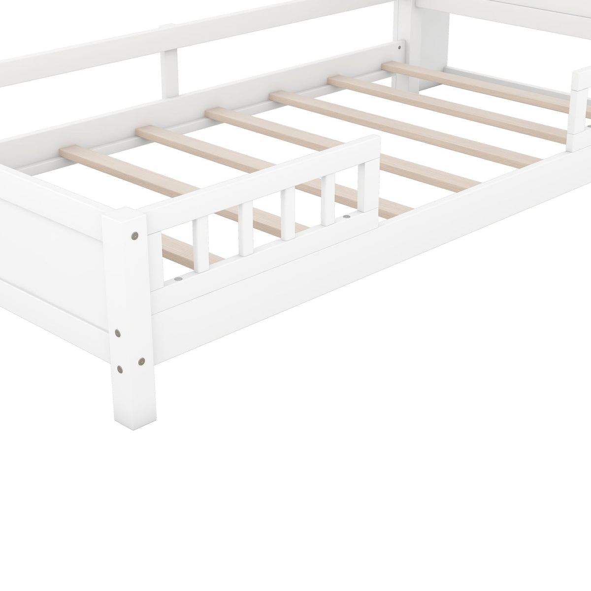 Eden Tali kids bed with storage headboard and LED light view 11