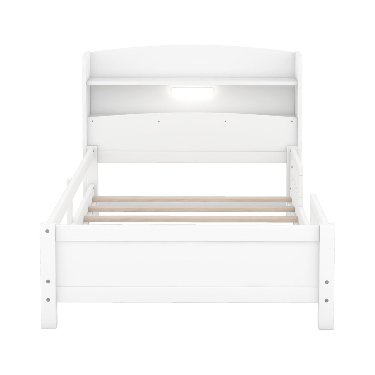 Eden Tali kids bed with storage headboard and LED light view 5