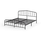 Eden Tali farmhouse steel platform bed with spindle headboard view 9