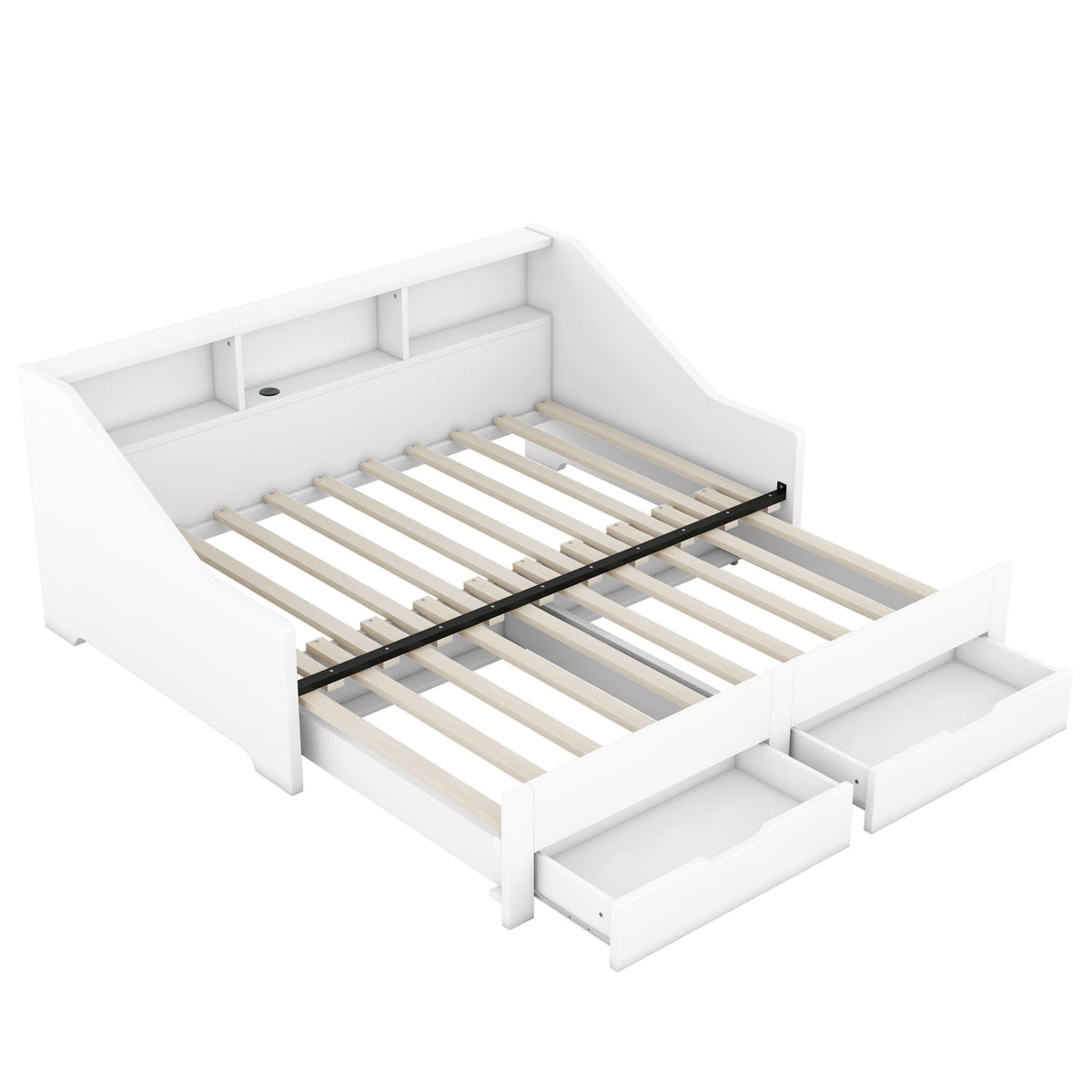 Eden Tali extendable daybed with bookcase headboard view 8