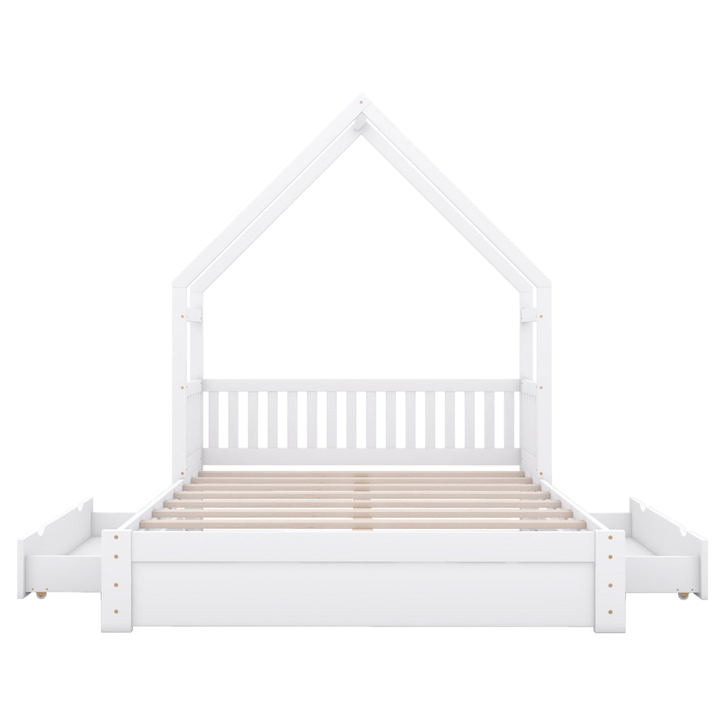 Eden Tali queen house platform bed with drawers view 7