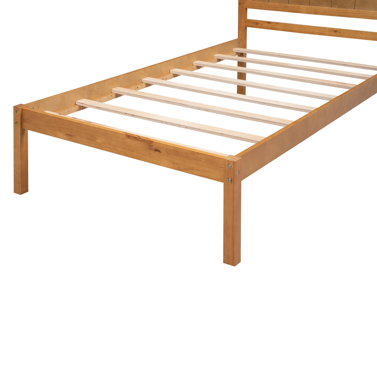 Eden Tali wood platform bed with headboard view 4