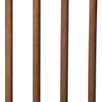 Eden Tali king walnut platform bed with spindle headboard view 6