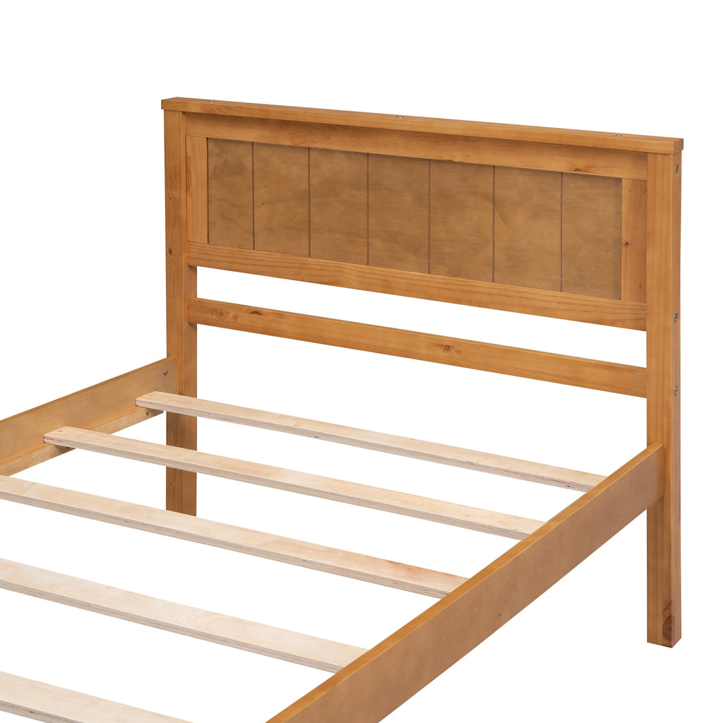 Eden Tali wood platform bed with headboard view 5