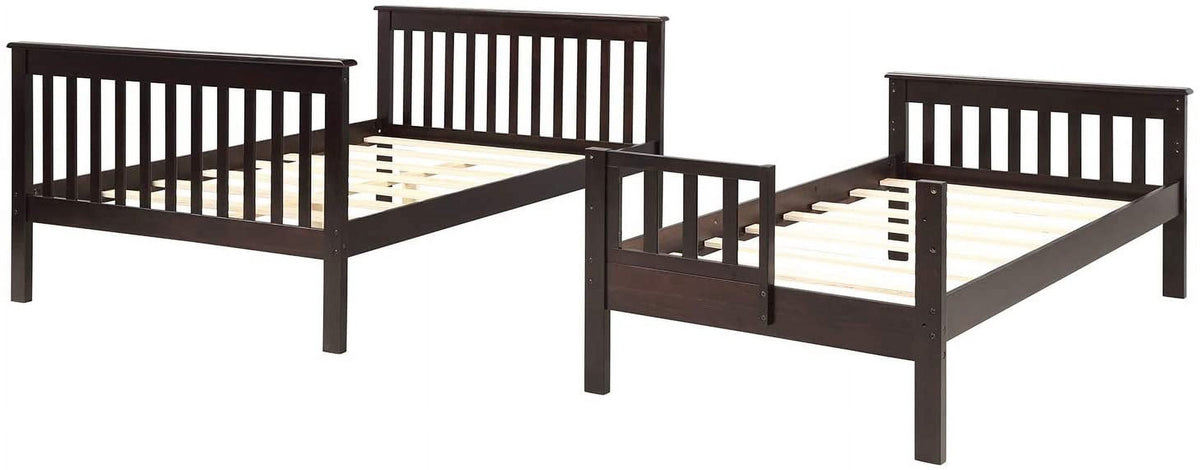 Eden Tali twin over full bunk bed with trundle and stairs view 2
