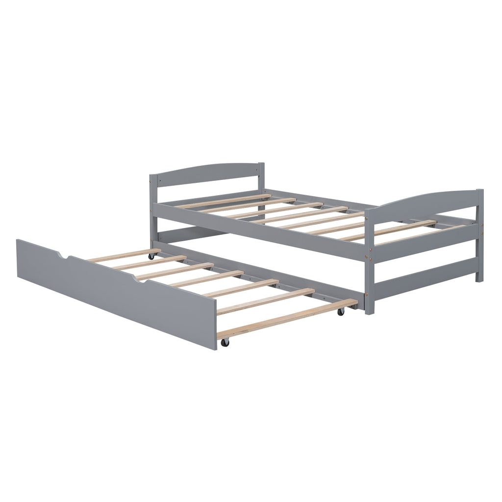 Eden Tali twin trundle bed with LED lights and USB ports view 12
