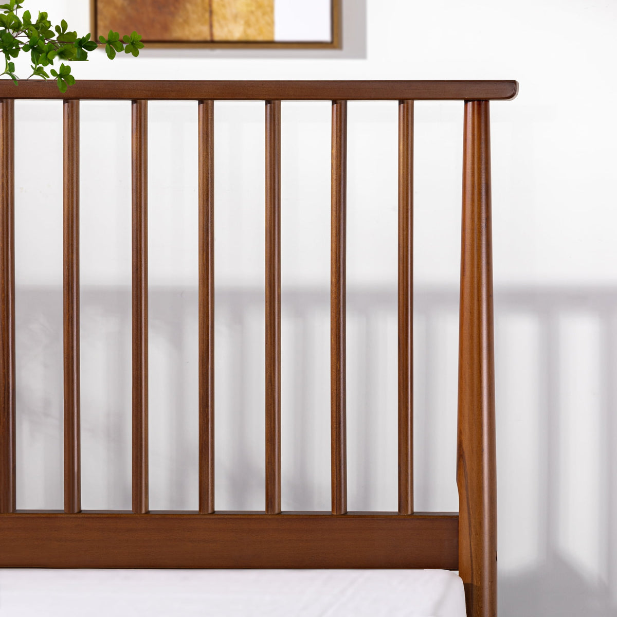 Eden Tali mid century wood platform bed view 3