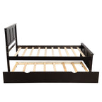 Eden Tali twin wood bed with headboard and trundle view 6