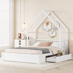Eden Tali queen house platform bed with drawers view 2