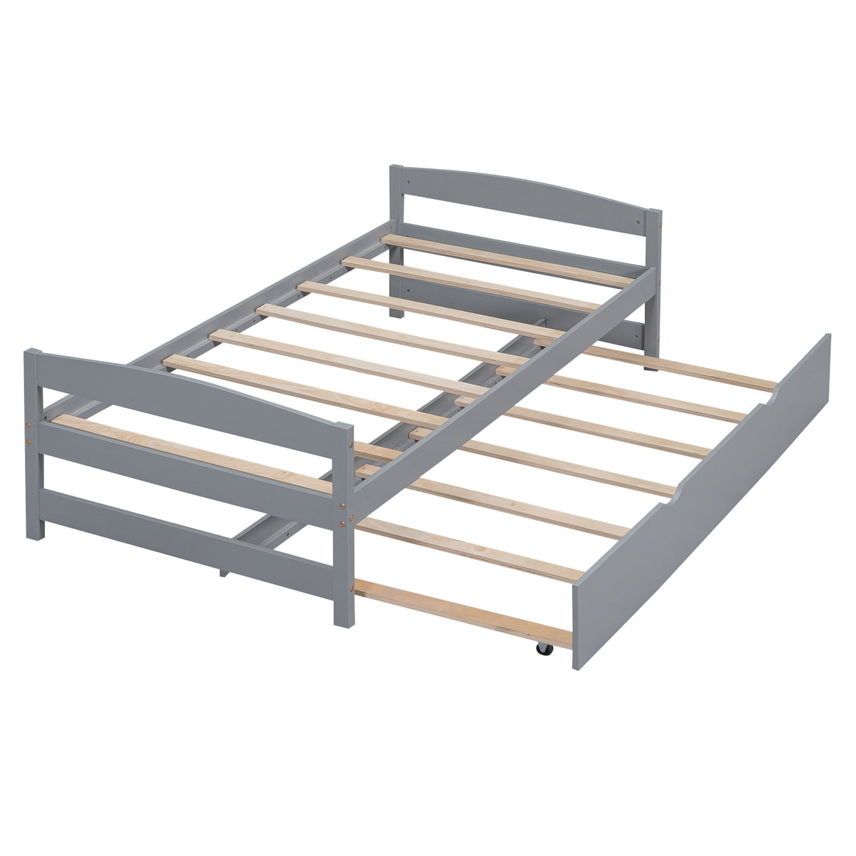 Eden Tali twin trundle bed with LED lights and USB ports view 6