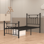 Eden Tali victorian black iron bed frame view 6